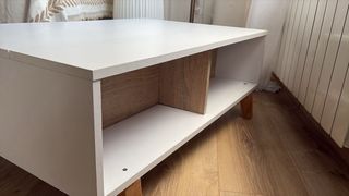 Mesa de centro elevable madera y metal