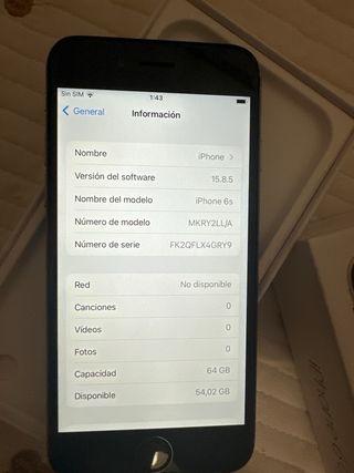 iPhone 6s 64GB grigio scuro