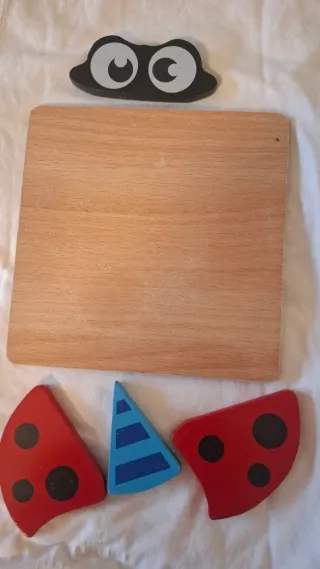 4 puzzles de madera animales