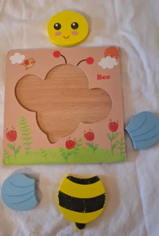 4 puzzles de madera animales