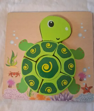 4 puzzles de madera animales