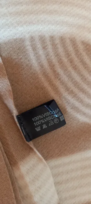 Sciarpa donna beige e bianca