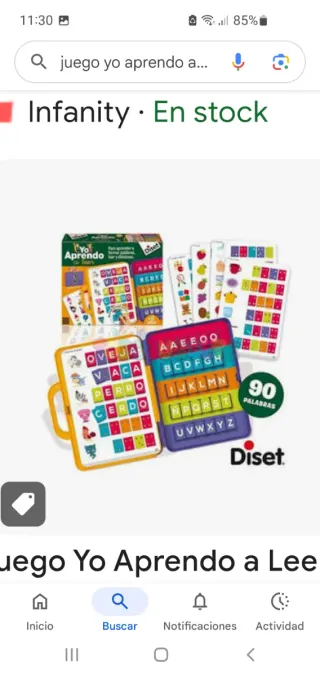 Juego Yo Aprendo a Leer Diset