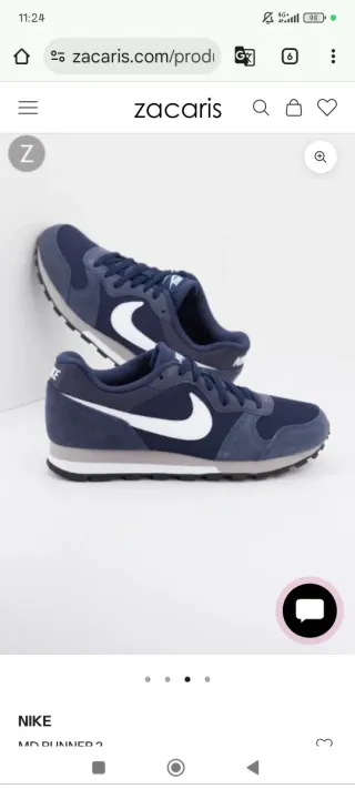 Zapatillas Nike MD Runner 2 Azul Talla 40 unisex