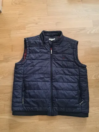 Chaleco acolchado azul hombre