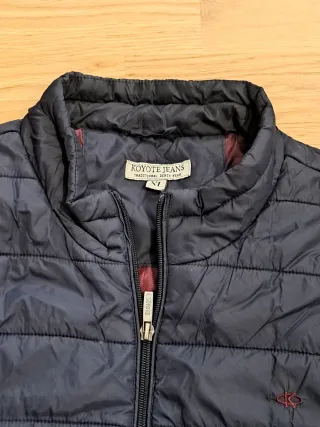 Chaleco acolchado azul hombre