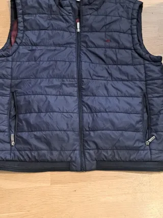 Chaleco acolchado azul hombre