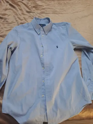Camicia Ralph Lauren Azzurra Uomo Taglia 18