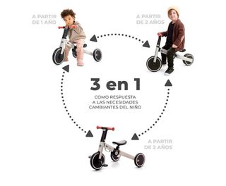 Bicicleta evolutiva Kinderkraft 4TRIKE, 3 en 1