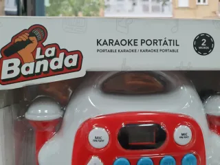 Karaoke Portátil La Banda Rojo y Blanco