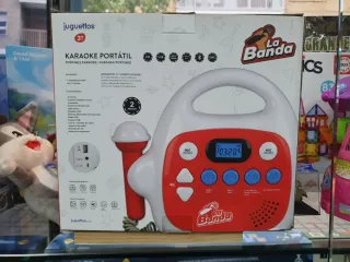 Karaoke Portátil La Banda Rojo y Blanco