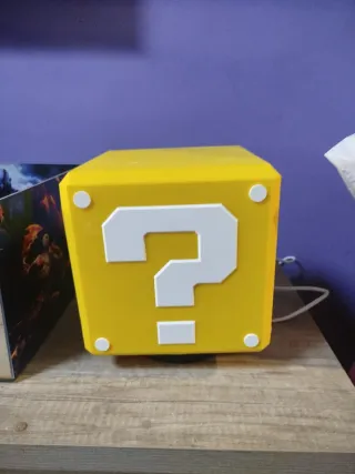 Lámpara Bloque de Interrogación Mario Bros