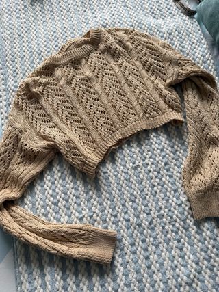 Conjunto de punto beige sin estrenar