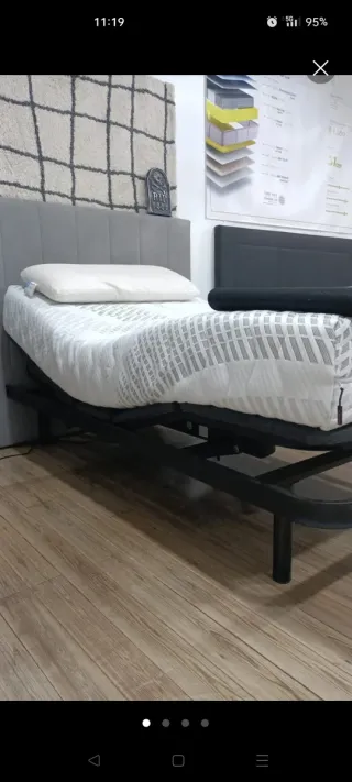 Cama articulada 105x190 colchón + base