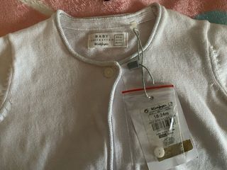 Giacchetta a maglia bianca per neonati 18-24 mesi