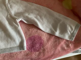 Giacchetta a maglia bianca per neonati 18-24 mesi