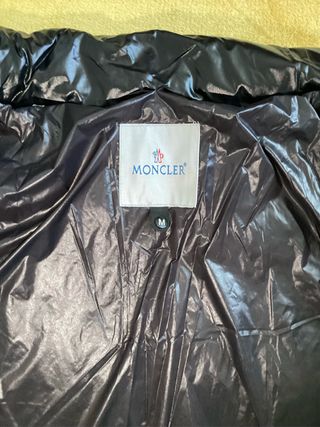 Chaqueta Moncler Negra Brillante