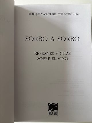 Sorbo a sorbo refranes y citas sobre el vino