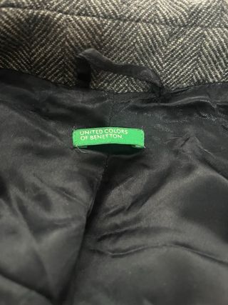 Elegante abrigo gris espiga T. 44-42