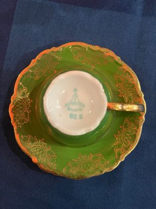 Taza y platillo Mitterteich oro 22k