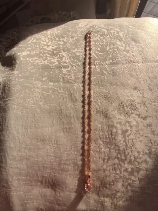 Collana donna con pendente rosa oro