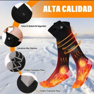 Calcetines Calentables Eléctricos + 2 Baterías