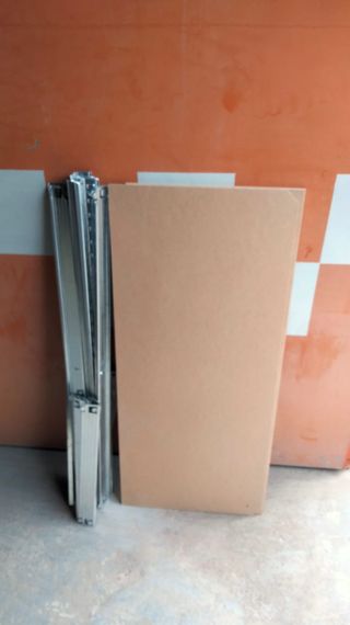 Lote estanterías de aluminio