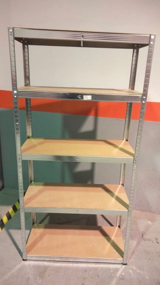 Lote estanterías de aluminio