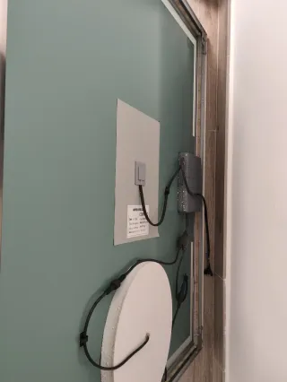 Espejo 90 LED con luz directa e indirecta antivaho