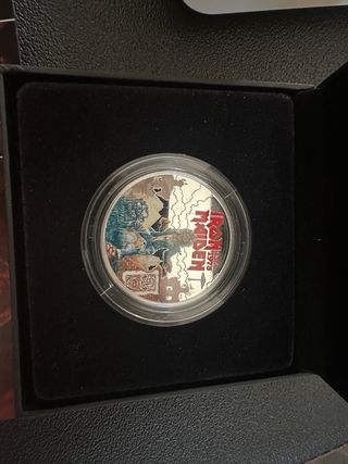 Moneda Plata 1 oz Iron Maiden Color