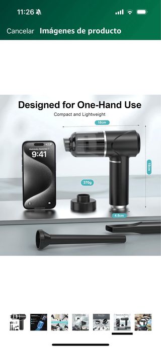 Mini aspiradora portátil coche y hogar 2 en 1