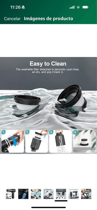 Mini aspiradora portátil coche y hogar 2 en 1