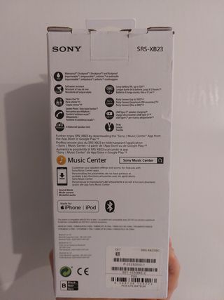 Sony SRS-XB23 Speaker Bluetooth EXTRA BASS
