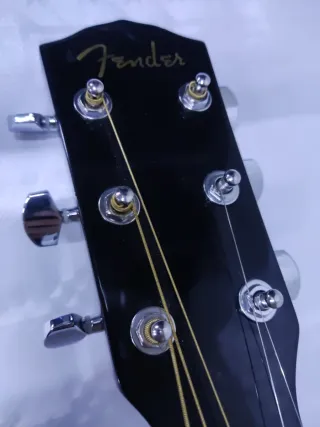 Guitarra Acústica Negra Fender