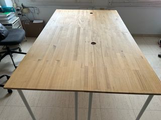 4 Mesas de Madera y Metal para oficina