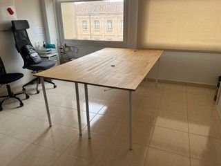 4 Mesas de Madera y Metal para oficina