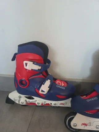 Patines Oxelo Talla 30-32 Rojo/Azul
