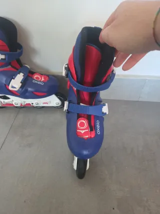 Patines Oxelo Talla 30-32 Rojo/Azul