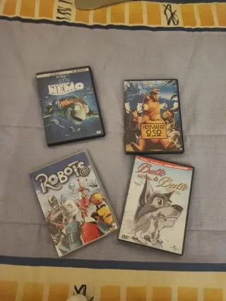 Lote 4 Películas DVD Animadas (Español)