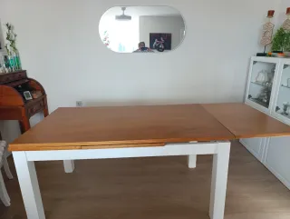 Mesa de comedor extensible madera