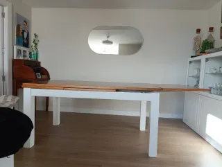 Mesa de comedor extensible madera