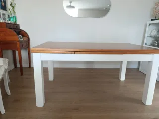 Mesa de comedor extensible madera