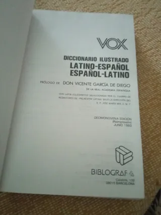 Diccionario illustrado Latino-Español Español-Lati