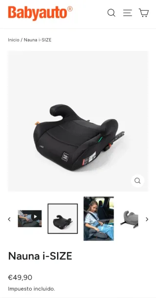 Alzador Isofix Baby auto i-Size