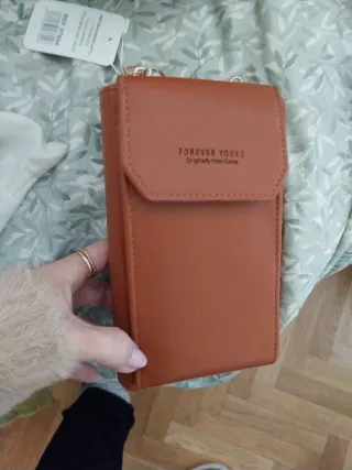 Monedero portamóvil MIA VITA marrón