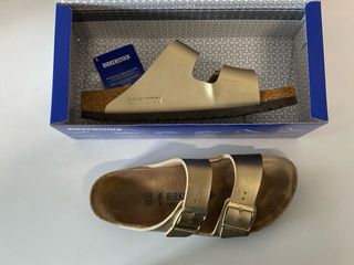 Birkenstock Arizona Sandalias Talla 40 Dorado