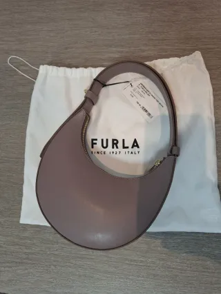 Bolso Furla Beige Media Luna