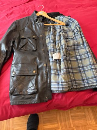 Chaqueta Belstaff Piel Negra Talla XL