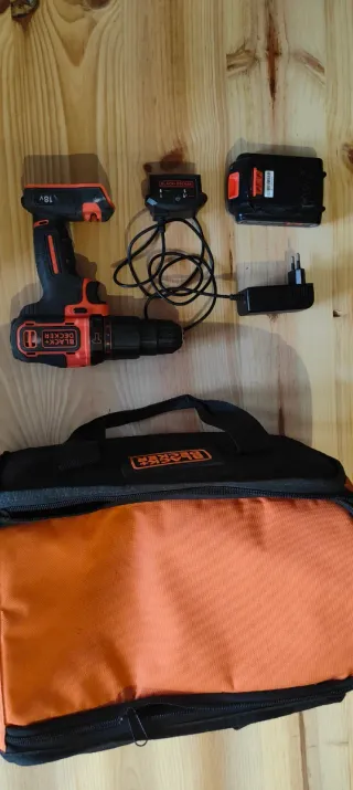 Radial y taladro Black+Decker 18V