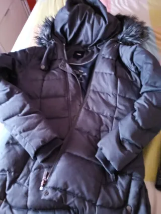 Chaquetón señora gris